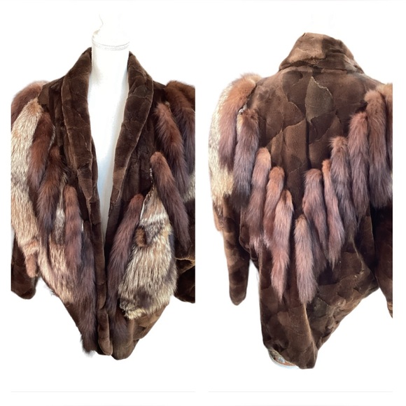 RARE Adrienne Landau for Saks Fifth Ave Sable, Mink & Fox Coat. (fc) - Picture 5 of 16